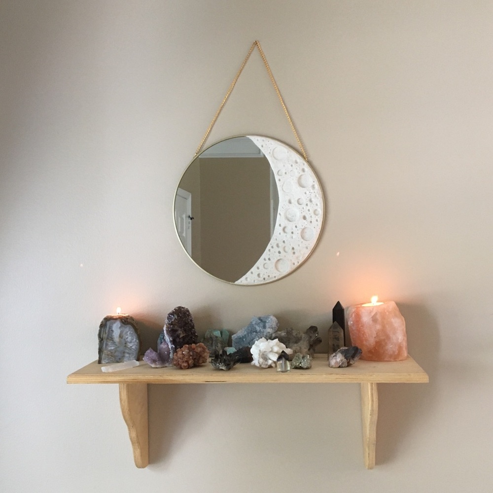 Handmade Moon Mirror - Picture 2 of 4